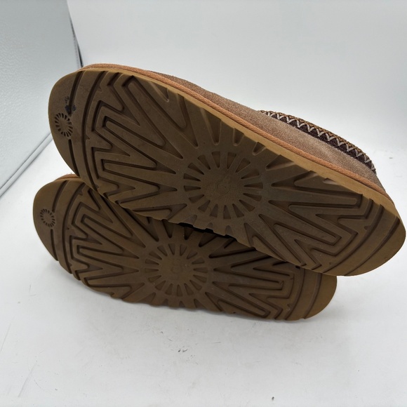 Mens Ugg Australia Tasman II Chestnut Shearling Lined Comfort Slippers Size 9 - Picture 11 of 16